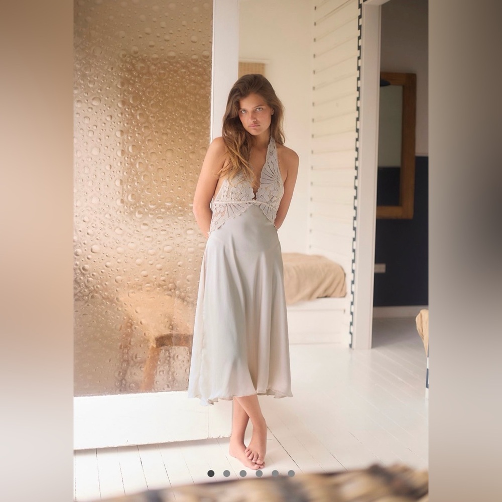 Free People Petal Party Midi Slip